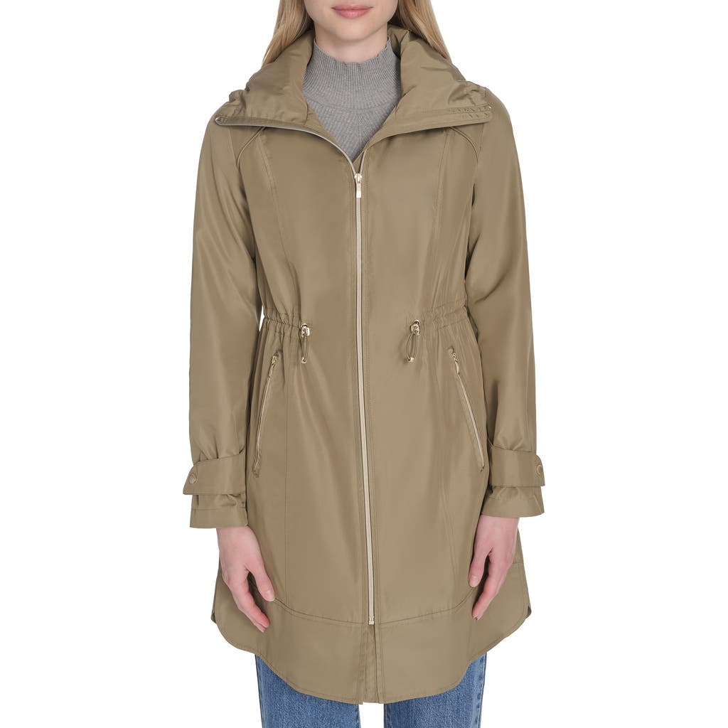 Cole Haan Signature Travel Packable Hooded Rain Jacket in Sage  product