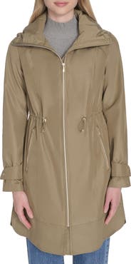 Cole Haan Signature Travel Packable Hooded Rain Jacket