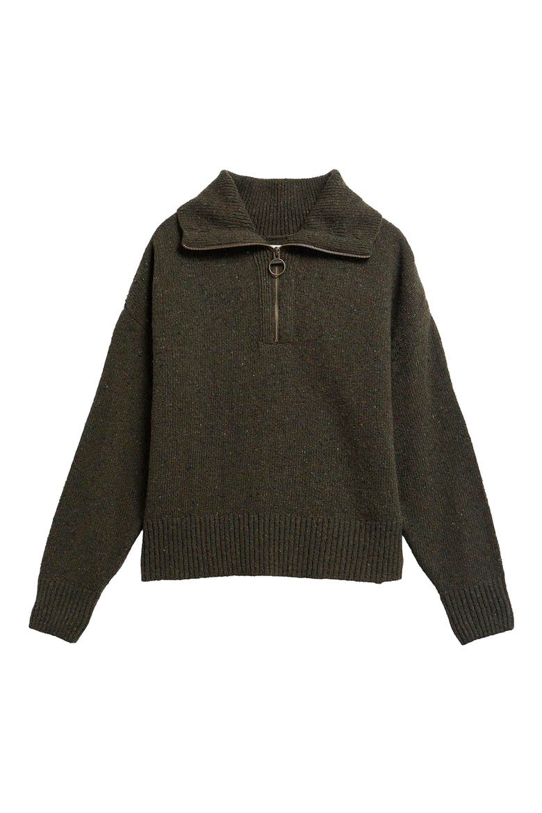 Lavensdale Wool Blend Half-Zip Sweater, Alternate, color, OLIVE