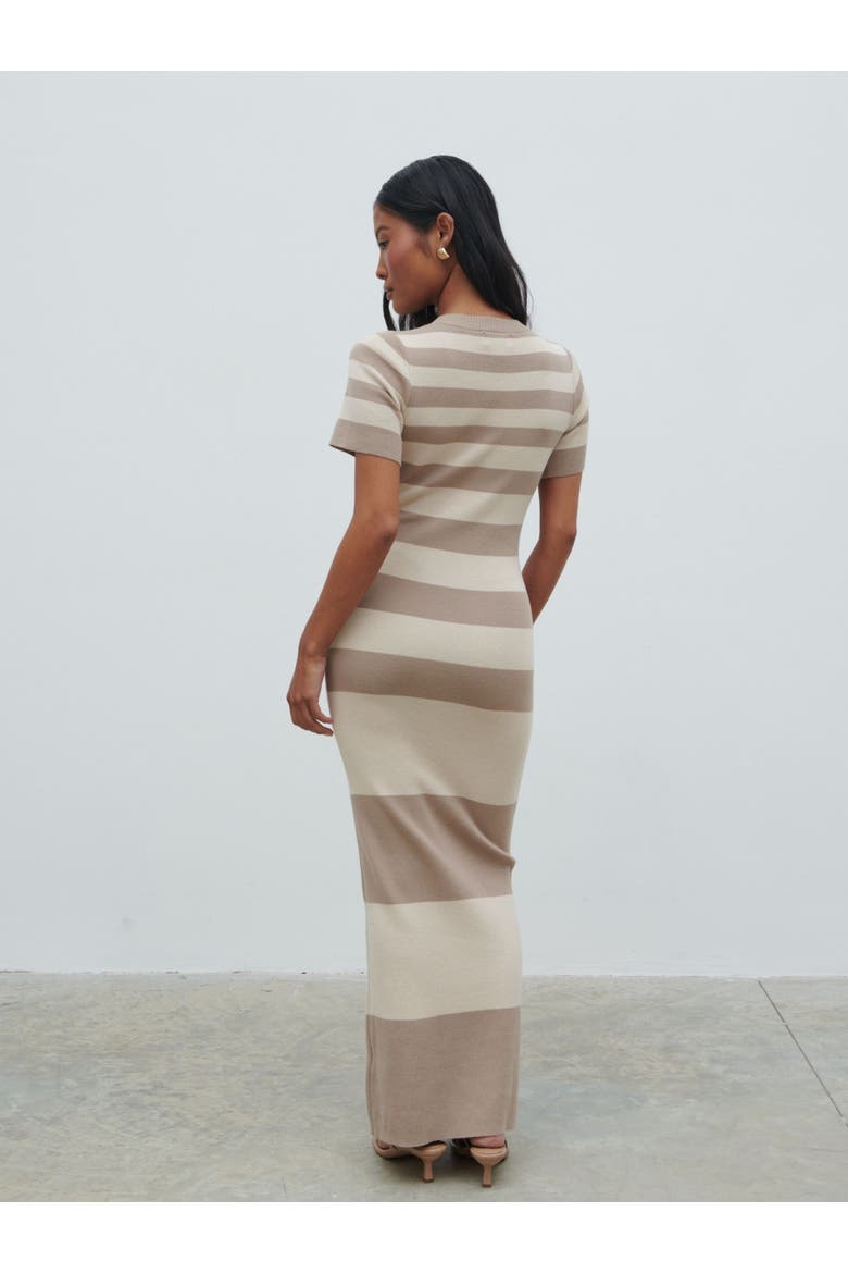 Heidi Stripe Knit Maxi Dress, Alternate, color, Beige