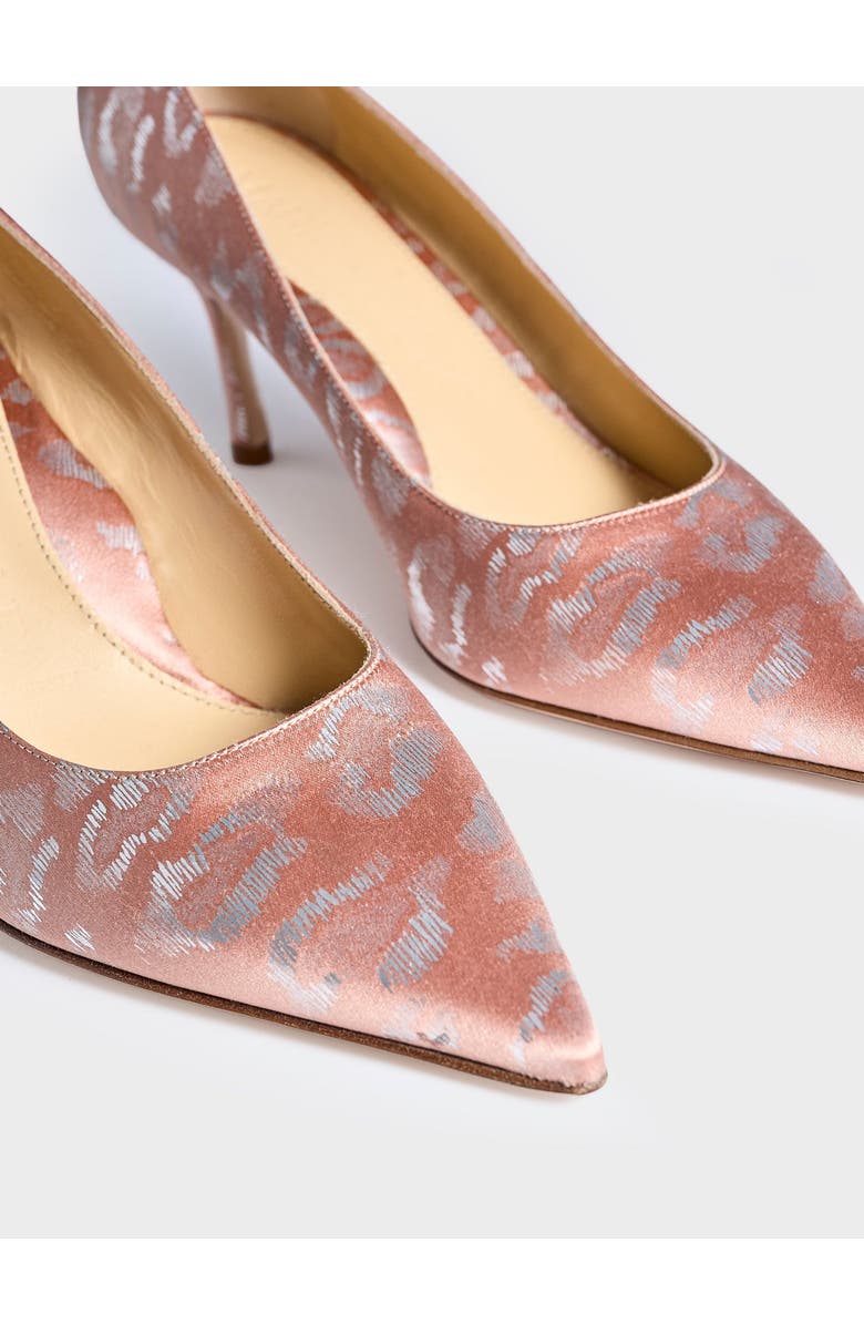 MARION PARKE Classic Pump 70 | Silk, Alternate, color, Blush Leopard