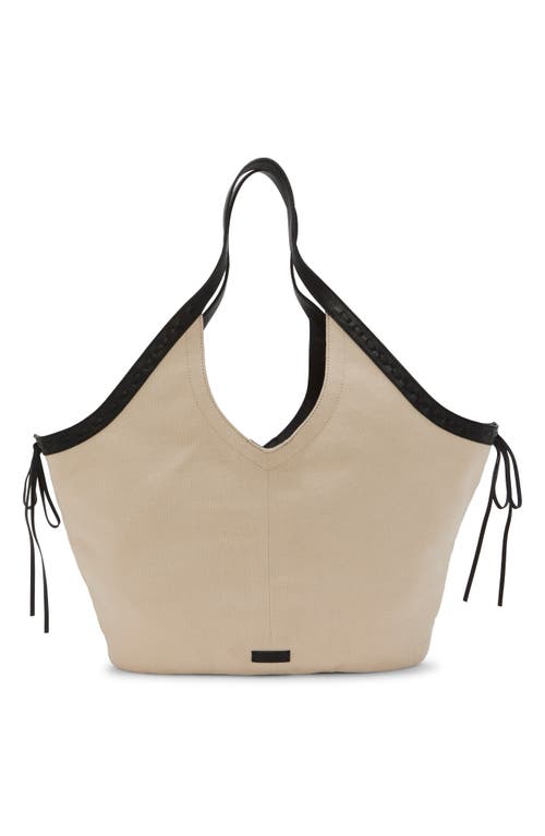 Vince Camuto Cryss Canvas Tote In Beige 01