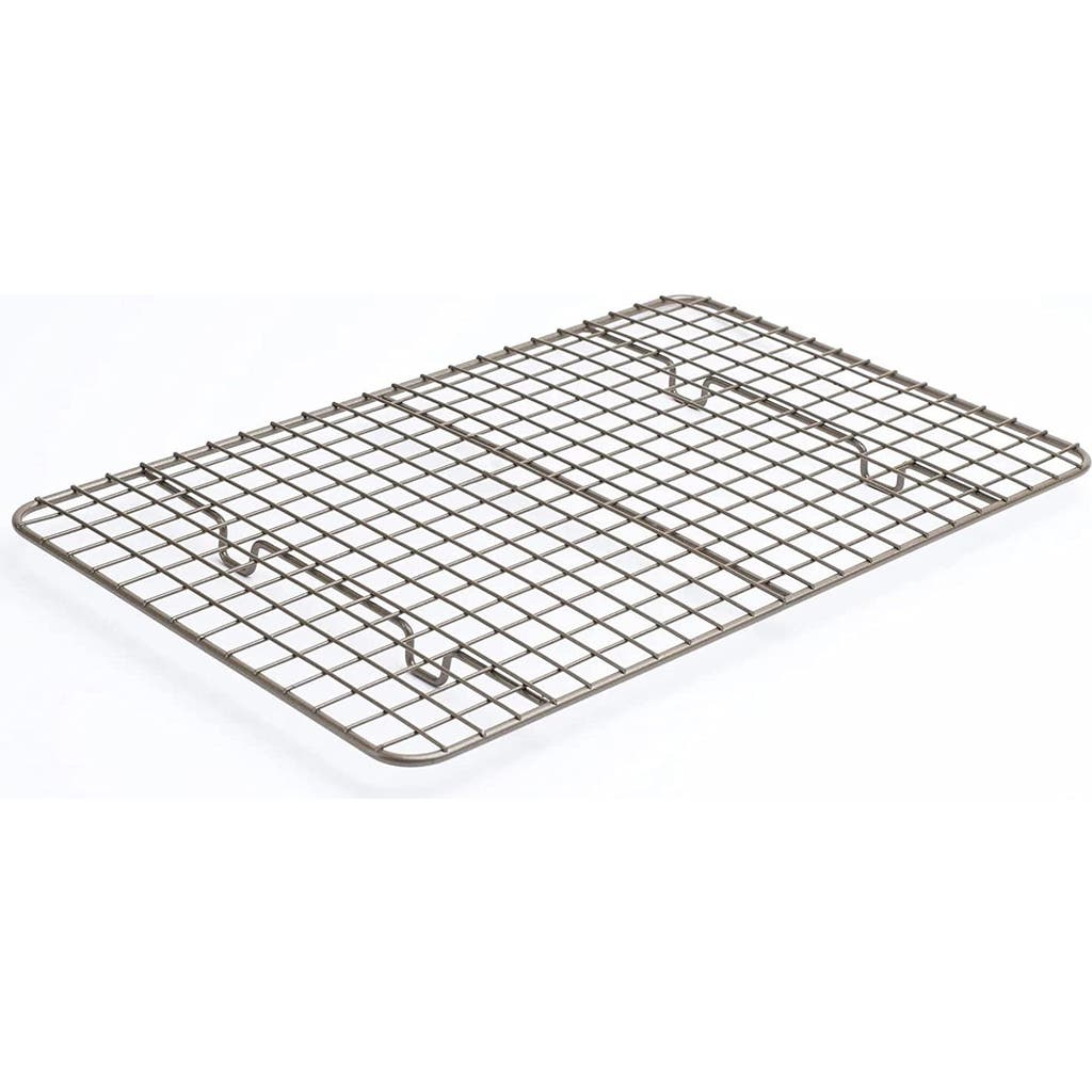 Cuisipro 14 X 9.25-inch Rectangular Steel Nonstick Cooling Rack In Brown