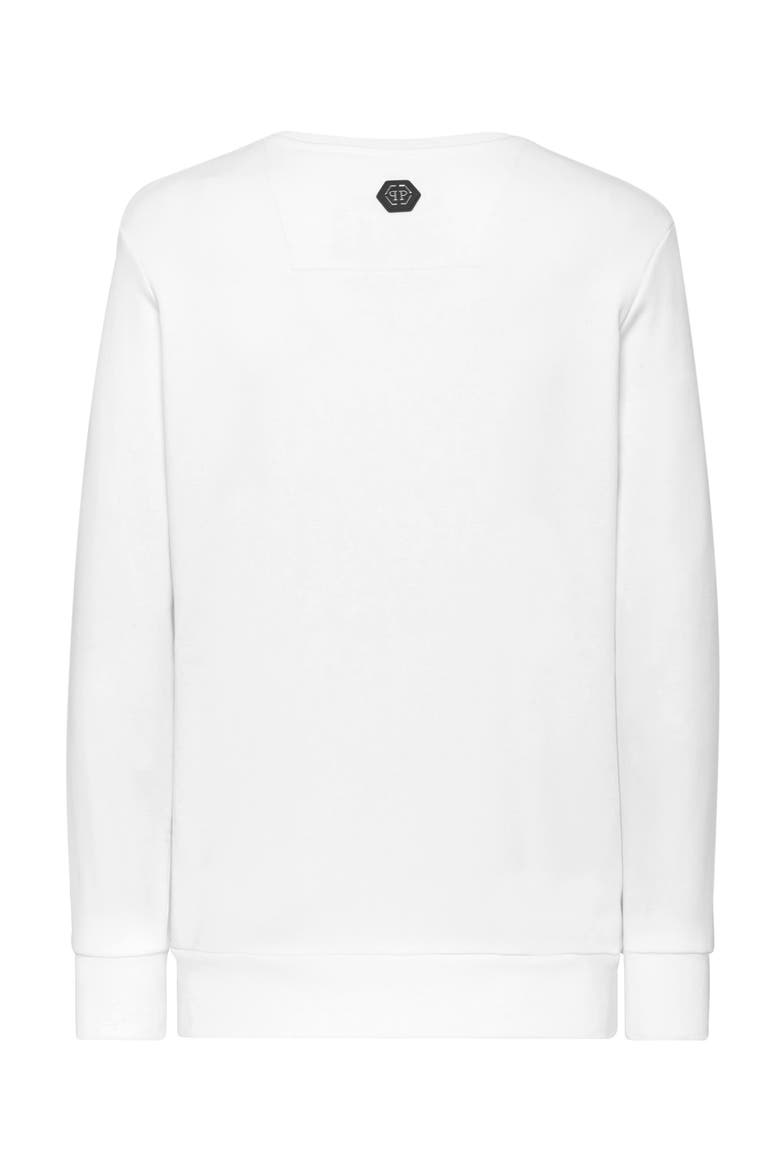 Sweatshirt Gothic Plein Unisex, Alternate, color, white