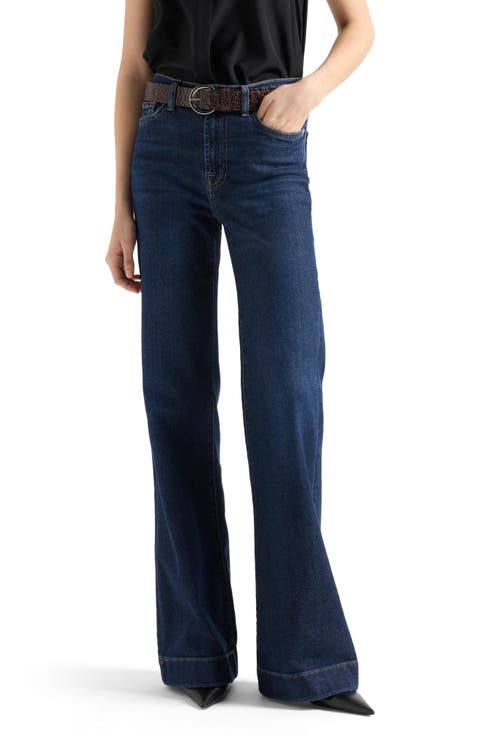 Modern Dojo Mid Rise Petite Flare Jeans