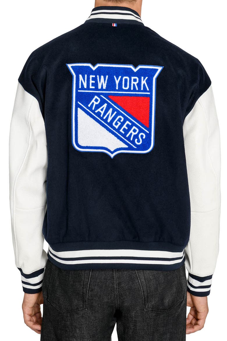 New York Rangers Varsity Jacket, Alternate, color, NAVY