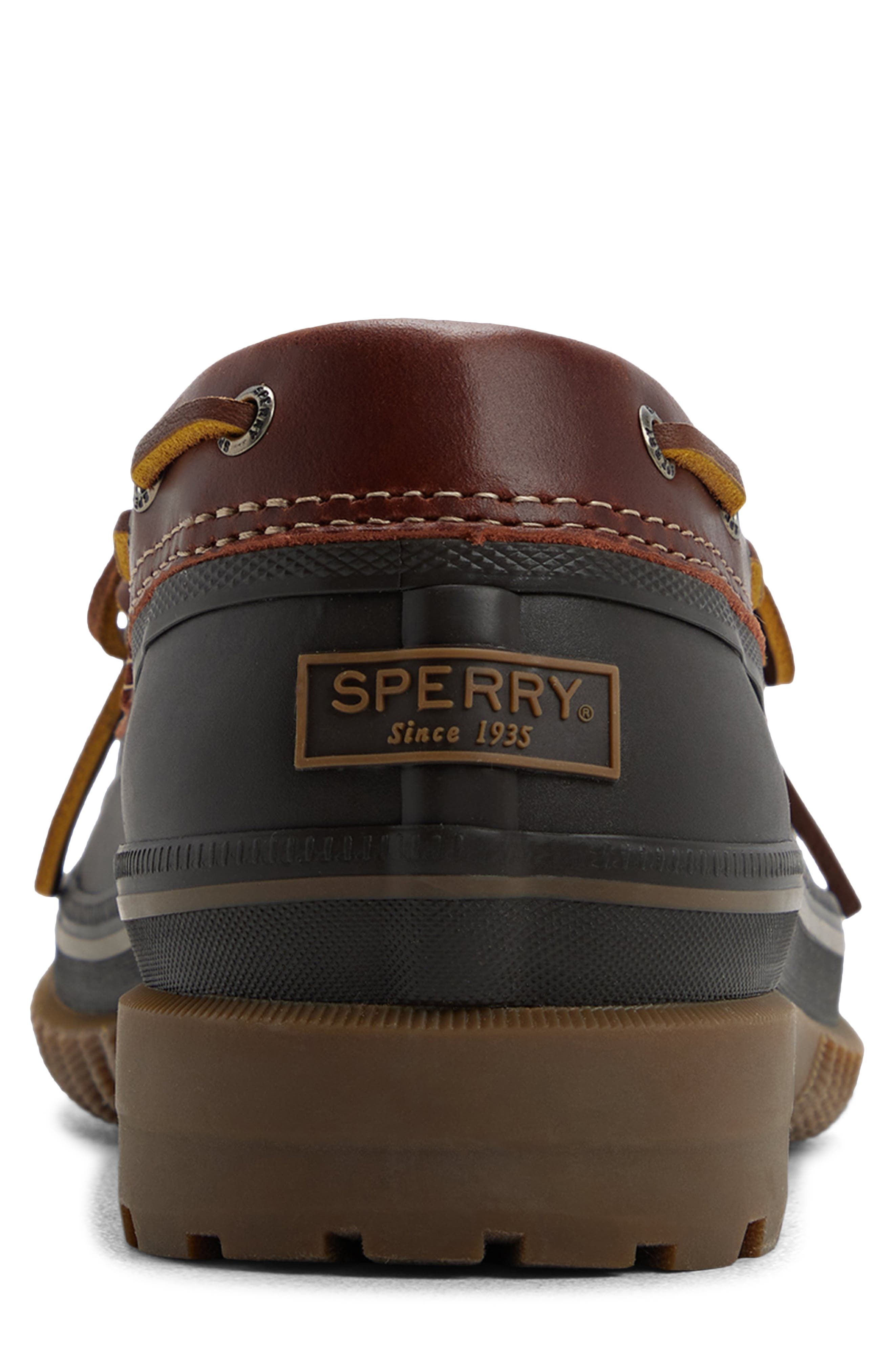 Drake 1-Eye Waterproof Duck Shoe, Alternate, color, DARK RED