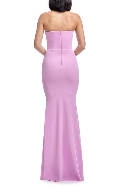 Shop Dress The Population Izzy Strapless Mermaid Gown In Lavender