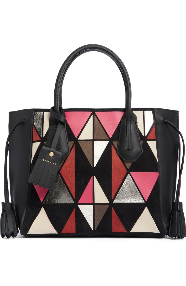 Longchamp Small Penelope Arty Handbag, Main, color, Red/Black