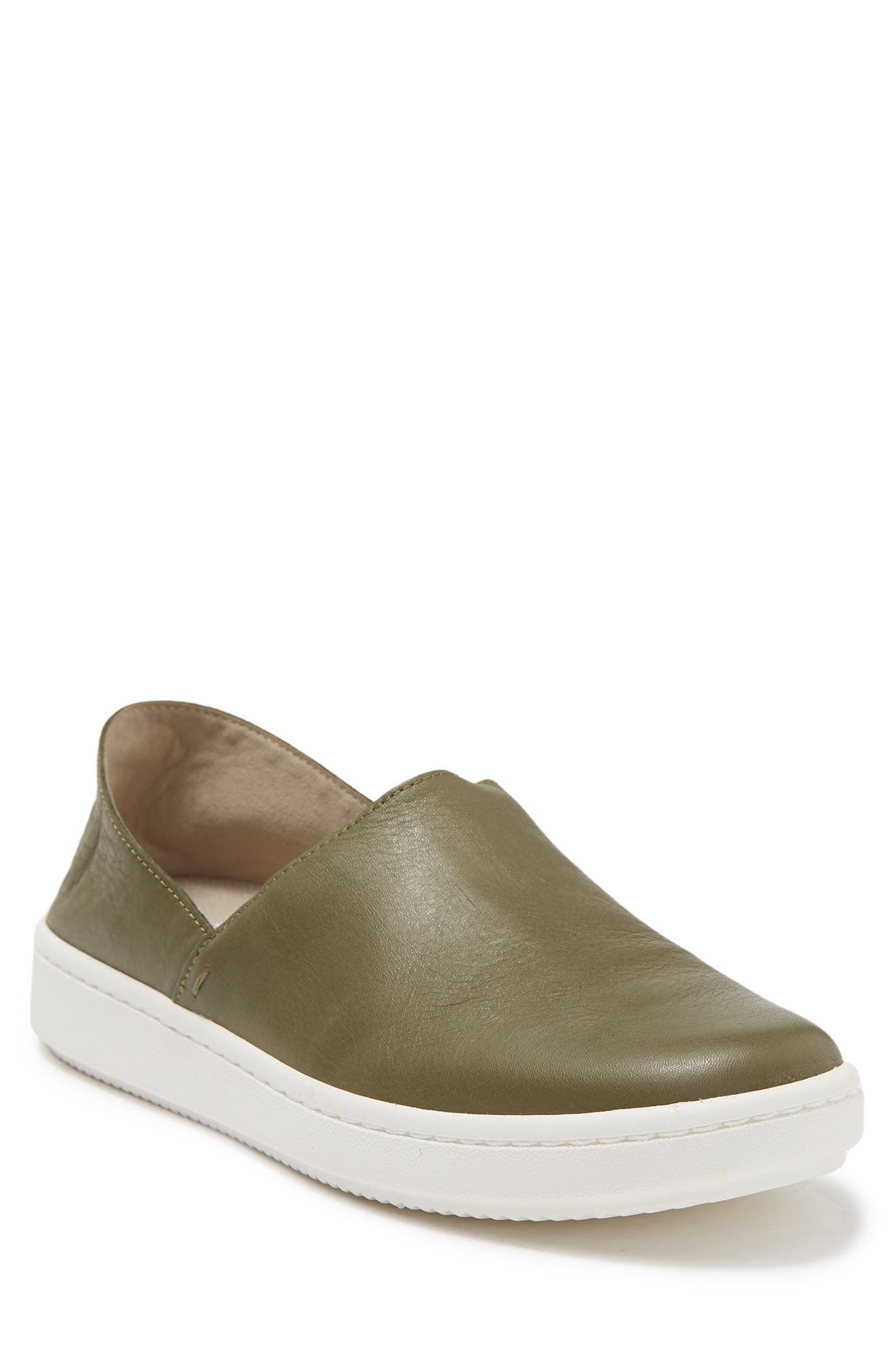 Panda Leather Slip-On Sneaker, Main, color, OLIVE
