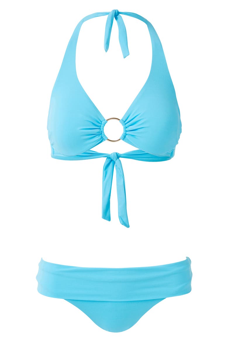 Brussels Hipster Bikini Bottoms, Alternate, color, TURQUOISE