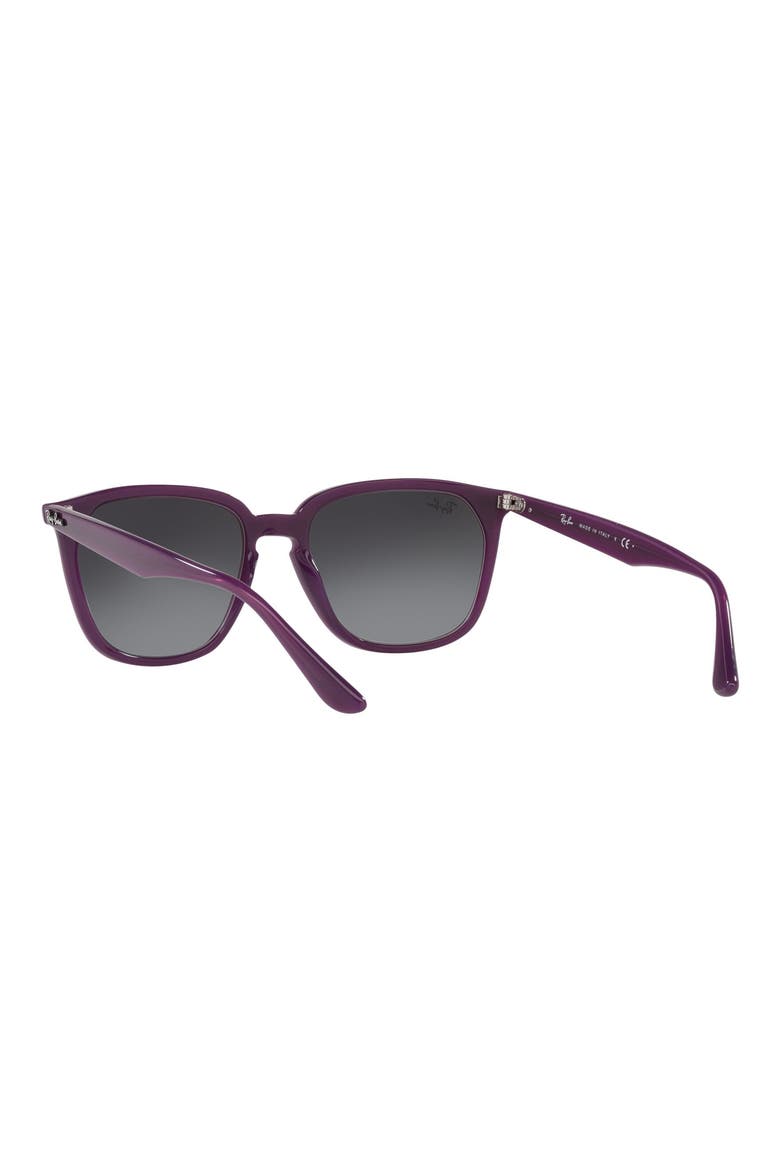 55mm Gradient Square Sunglasses, Alternate, color, OPAL VIOLET/ GRADIENT GREY