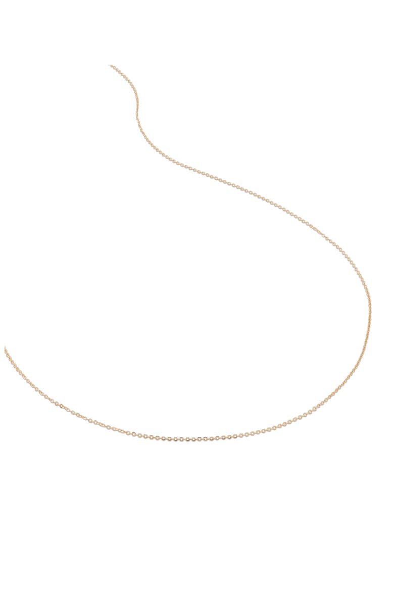 Super Fine Chain Necklace, Main, color, 14K SOLID GOLD