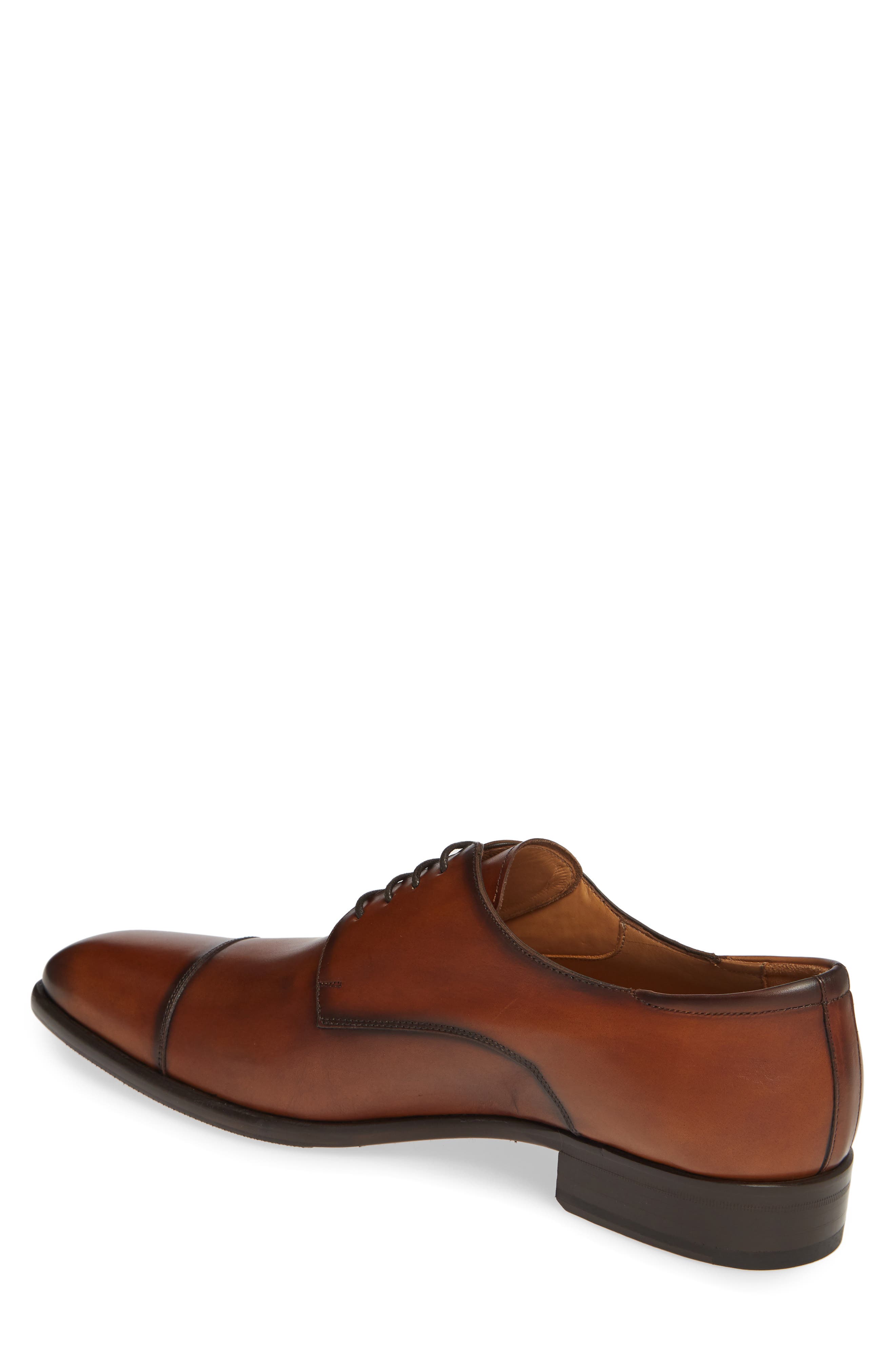 Republic Cap Toe Derby, Alternate, color, TAN LEATHER