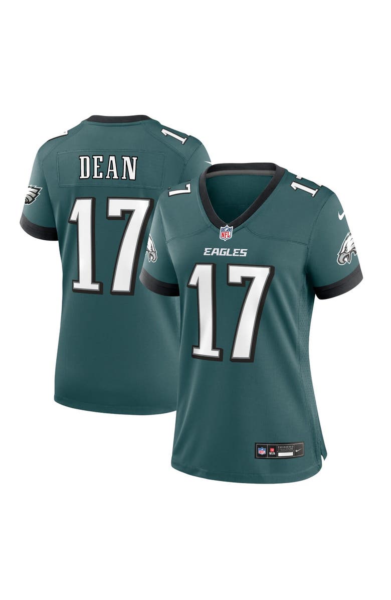 Nike Women's Nike Nakobe Dean Midnight Green Philadelphia Eagles Team Game Jersey, Main, color, Green