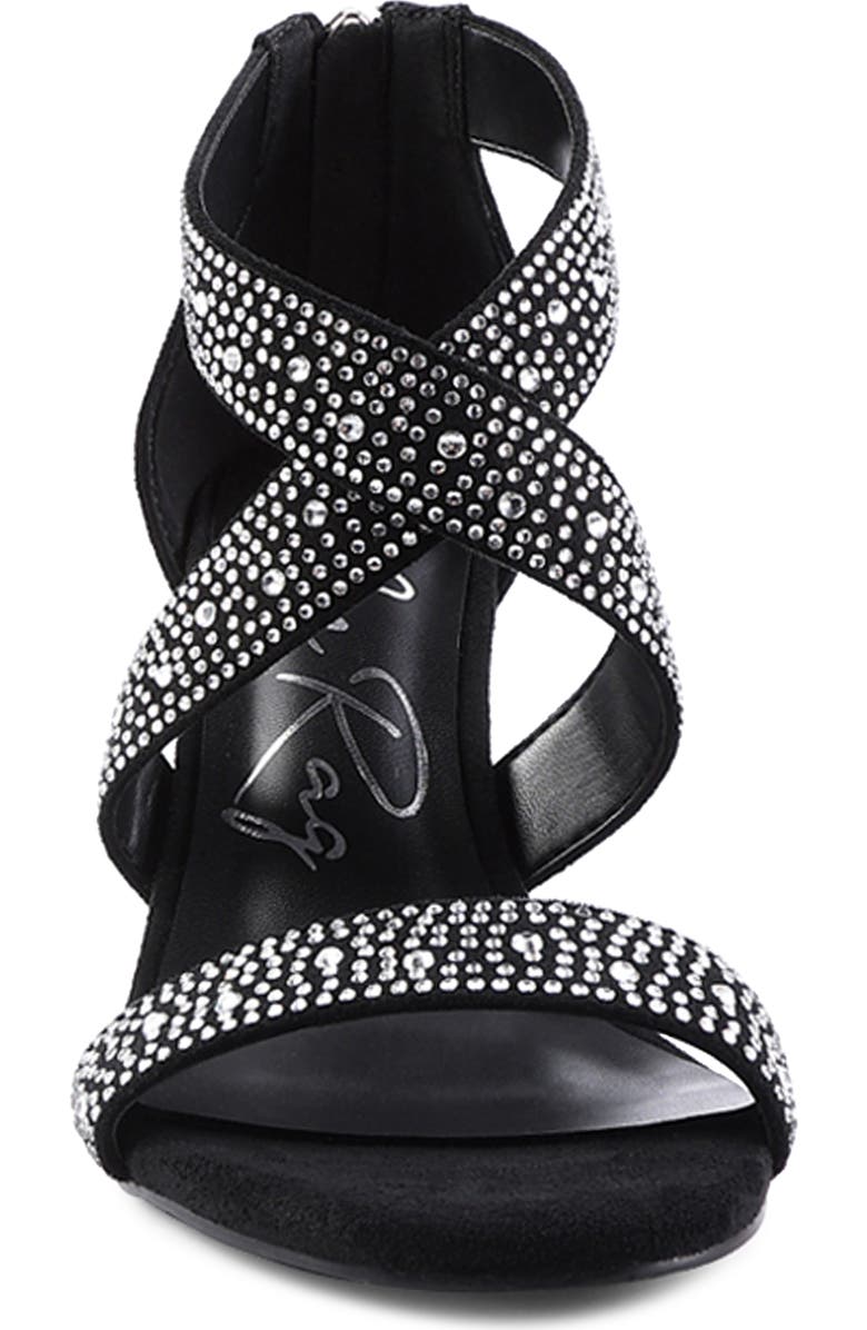 LONDON RAG Queen Bee Rhinestone Sandal, Alternate, color,