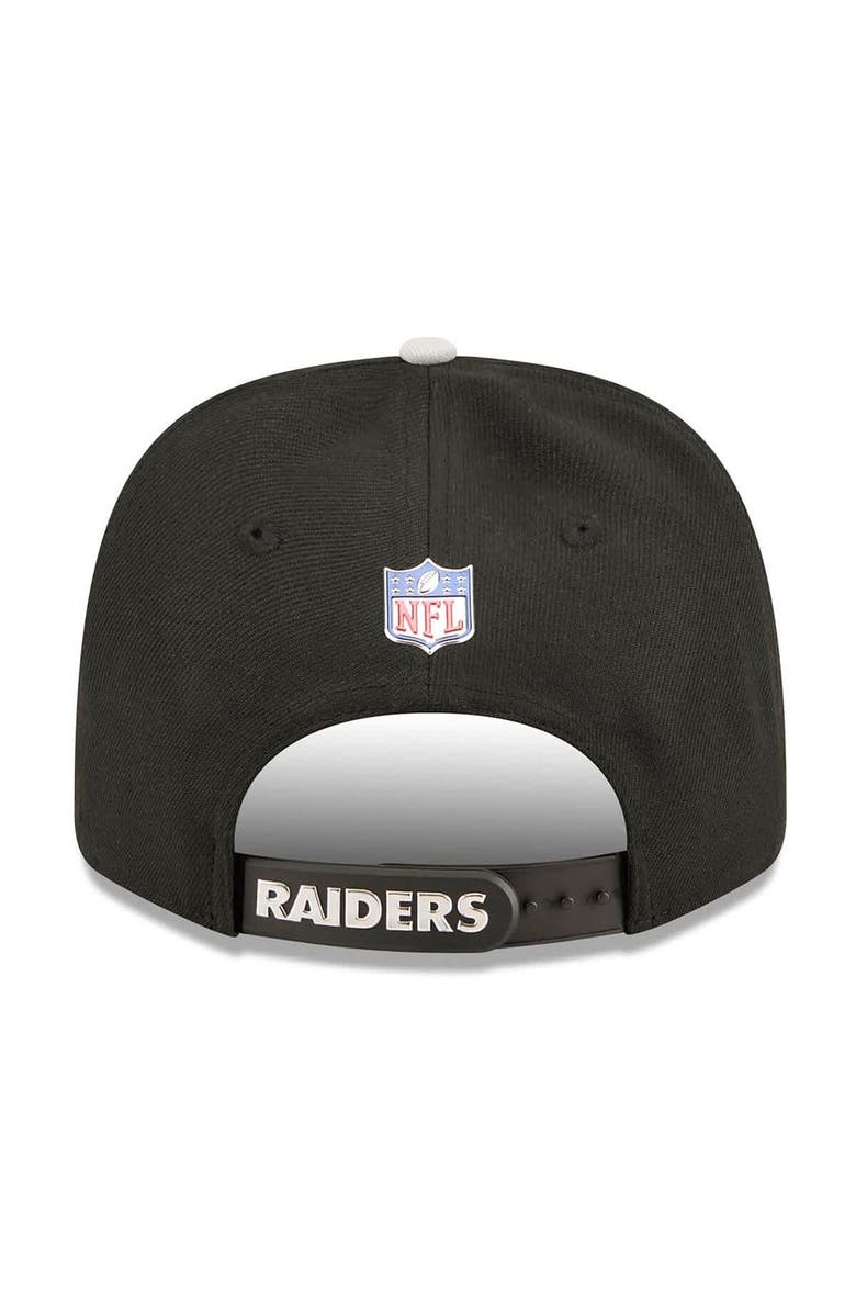 New Era Men's New Era Black/Silver Las Vegas Raiders 2026 NFL Draft 9SEVENTY Adjustable Hat, Alternate, color, Black