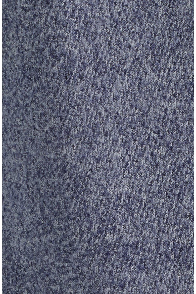 Marled Sweater Knit Quarter Zip Pullover, Alternate, color, INDIGO