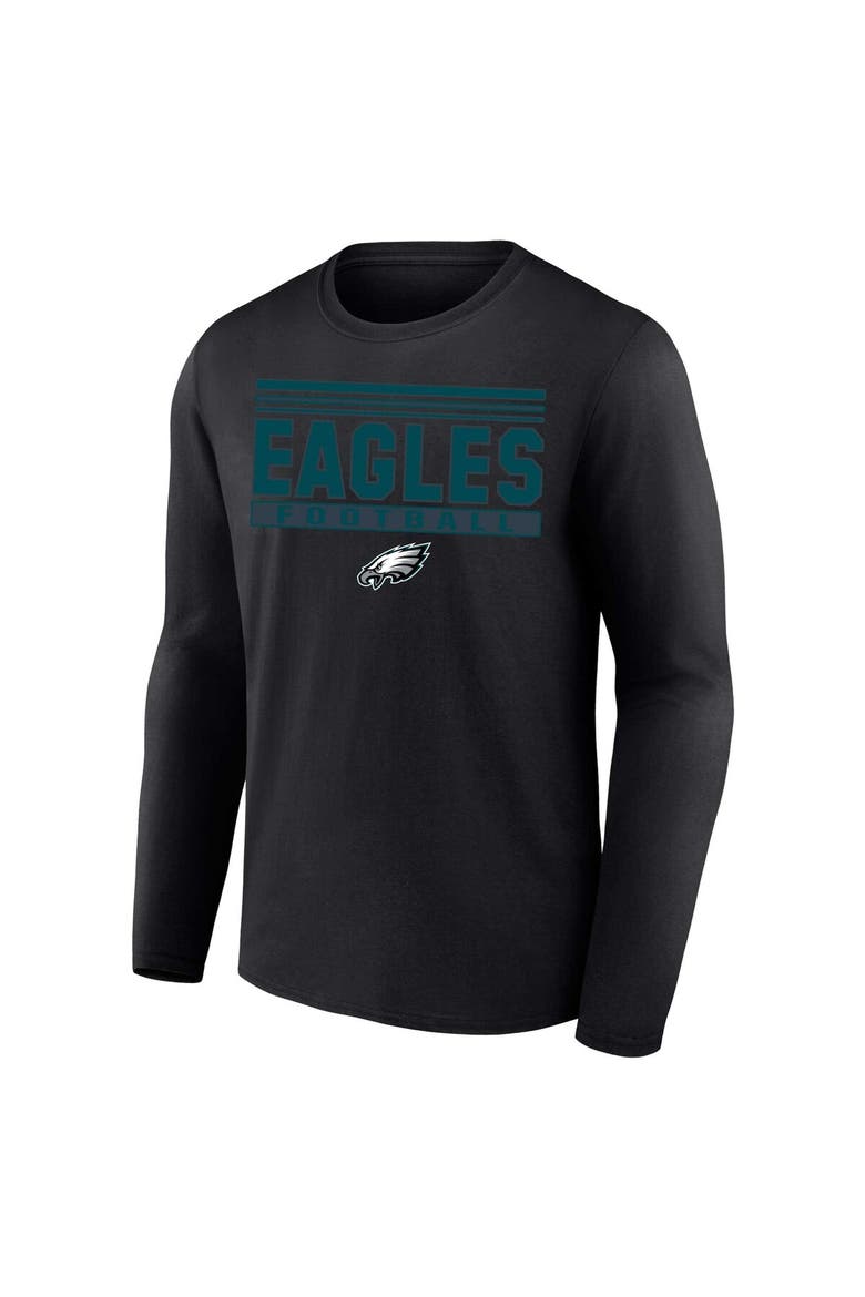 Men's Profile  Black Philadelphia Eagles Big & Tall Pop Long Sleeve T-Shirt, Main, color, Black