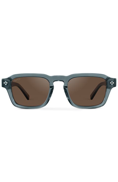 Morris - 49mm Rectangular Polarized Sunglasses