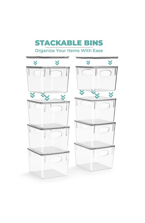 Sorbus 2-pack Medium Toy Organizer Clear Plastic Storage Bins In Clear