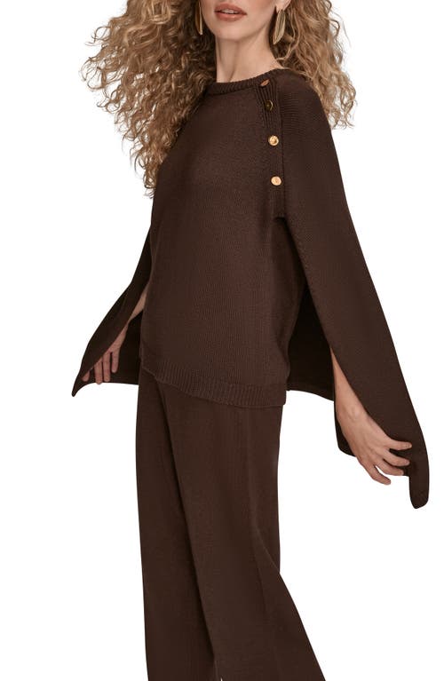 Donna Karan New York Cape Sweater In Blue