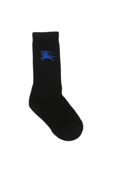 Ribbed Cotton Blend Socks