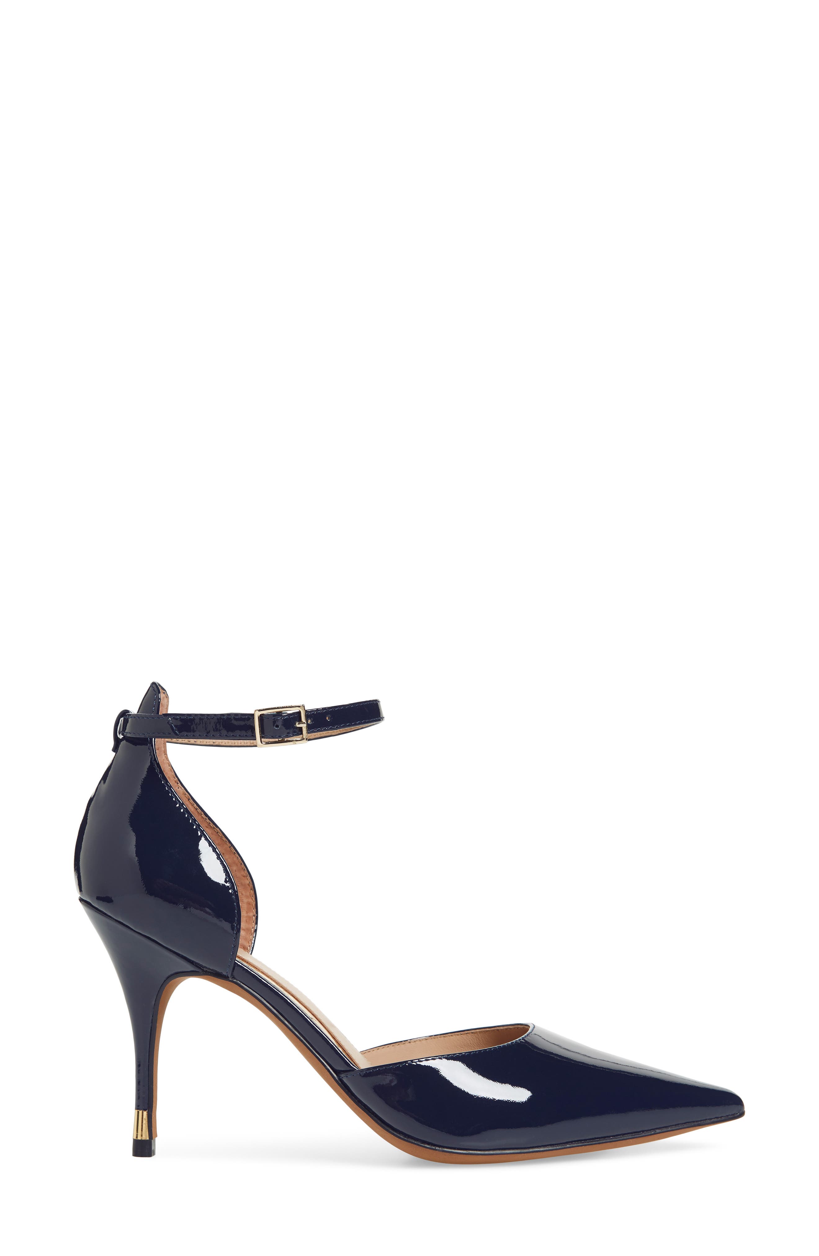 Page Pump, Alternate, color, MARINE BLUE PATENT LEATHER