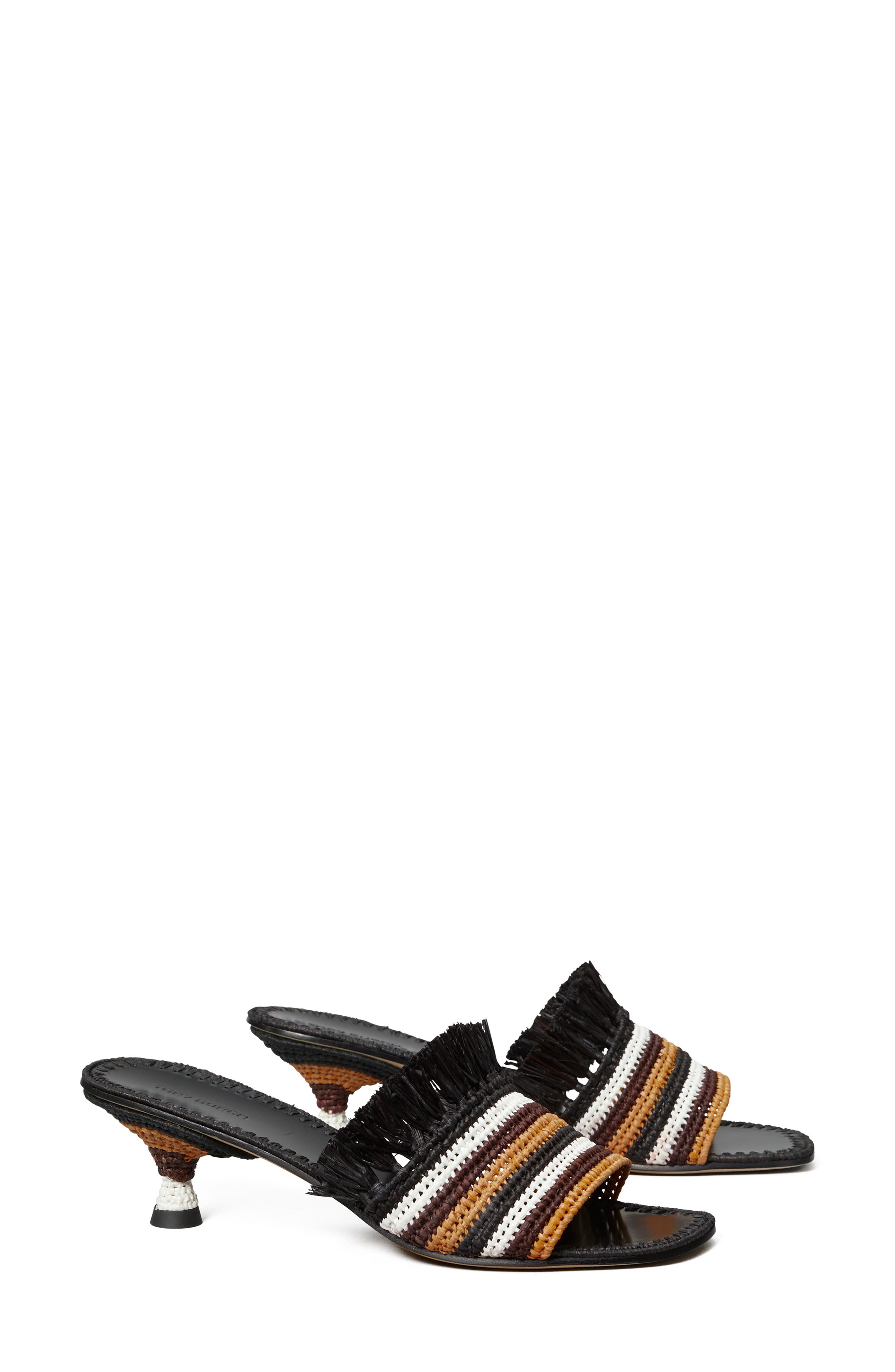 Tory Burch Eleanor Raffia Sandal, Main, color, 