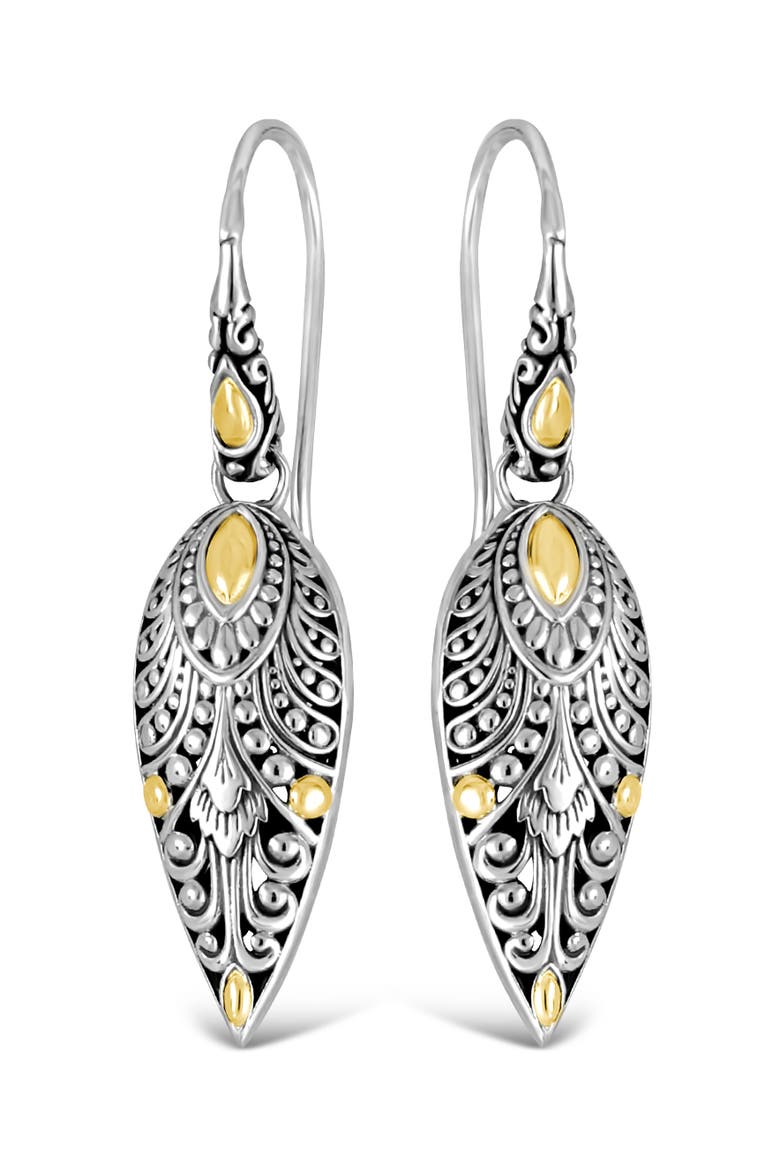 Angel Wings Earrings in Sterling Silver and 18K Gold, Alternate, color, Silver