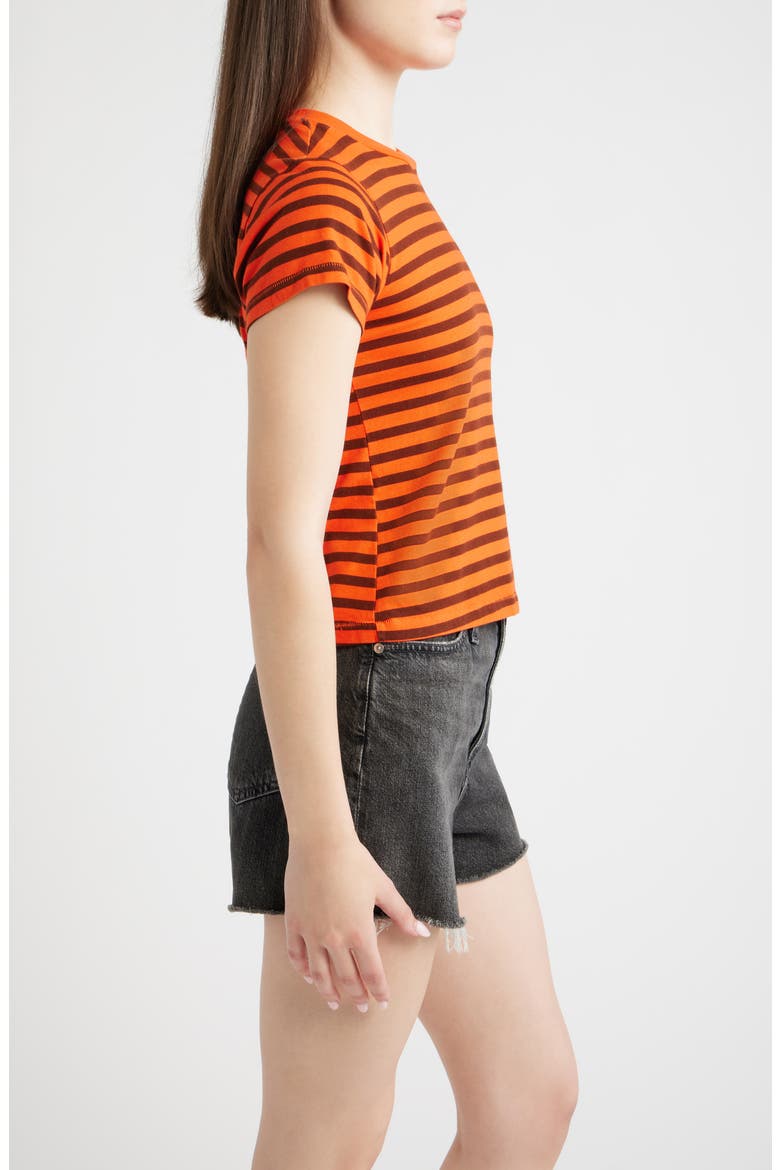 Stripe T-Shirt, Alternate, color, BURNT RED STRIPE