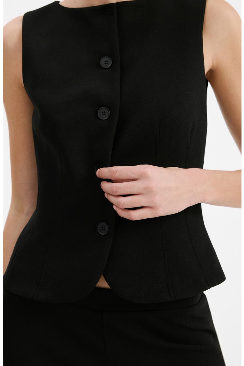 Suit Vest, Alternate, color, BLACK
