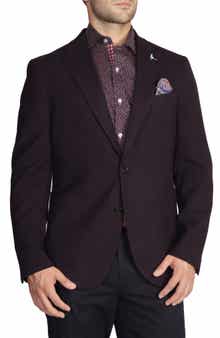 Solid Textured Sport Coat