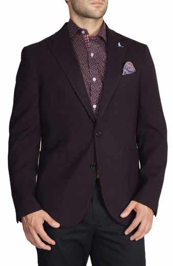 Solid Textured Sport Coat