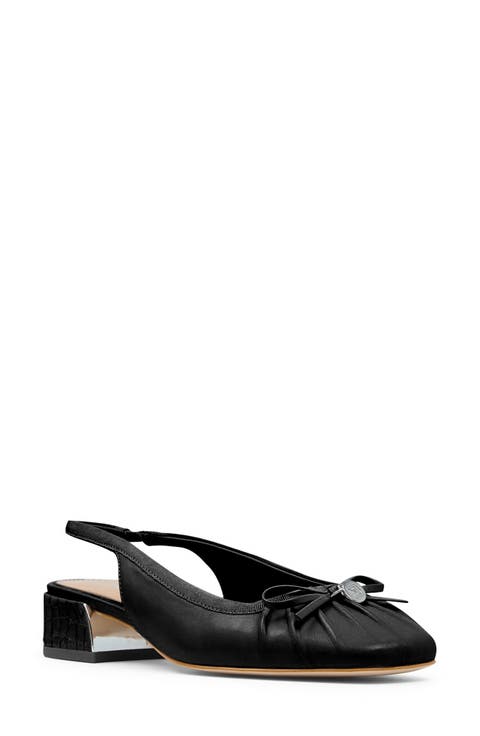 Dara Slingback Square Toe Pump (Women)