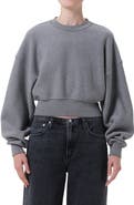AGOLDE Kit Cotton Fleece Crop Sweatshirt