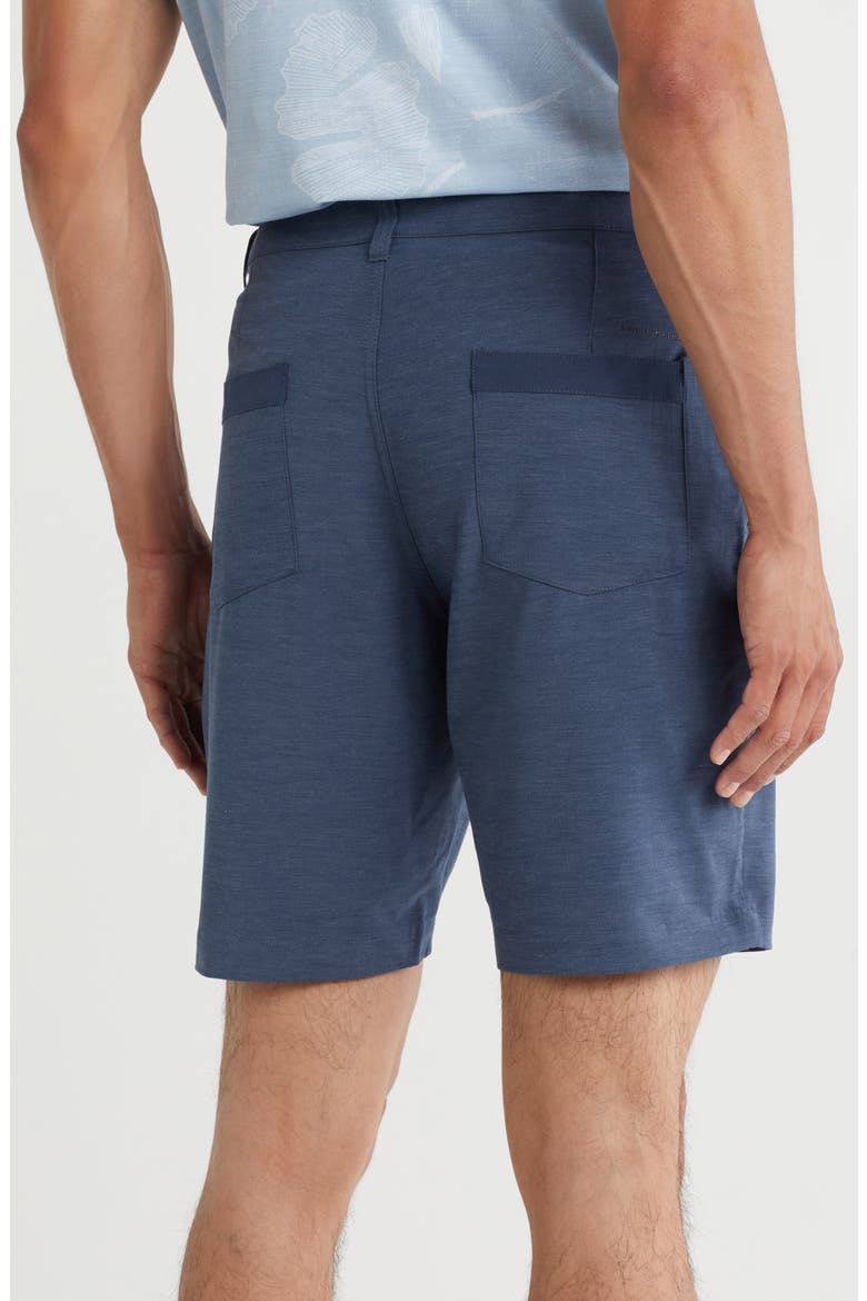 Tech Stretch Chino Shorts, Alternate, color, HEATHER TOTAL ECLIPS