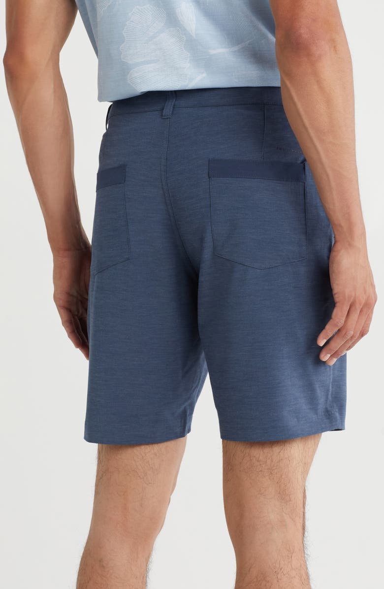 TravisMathew Tech Stretch Chino Shorts, Alternate, color, Heather Total Eclips