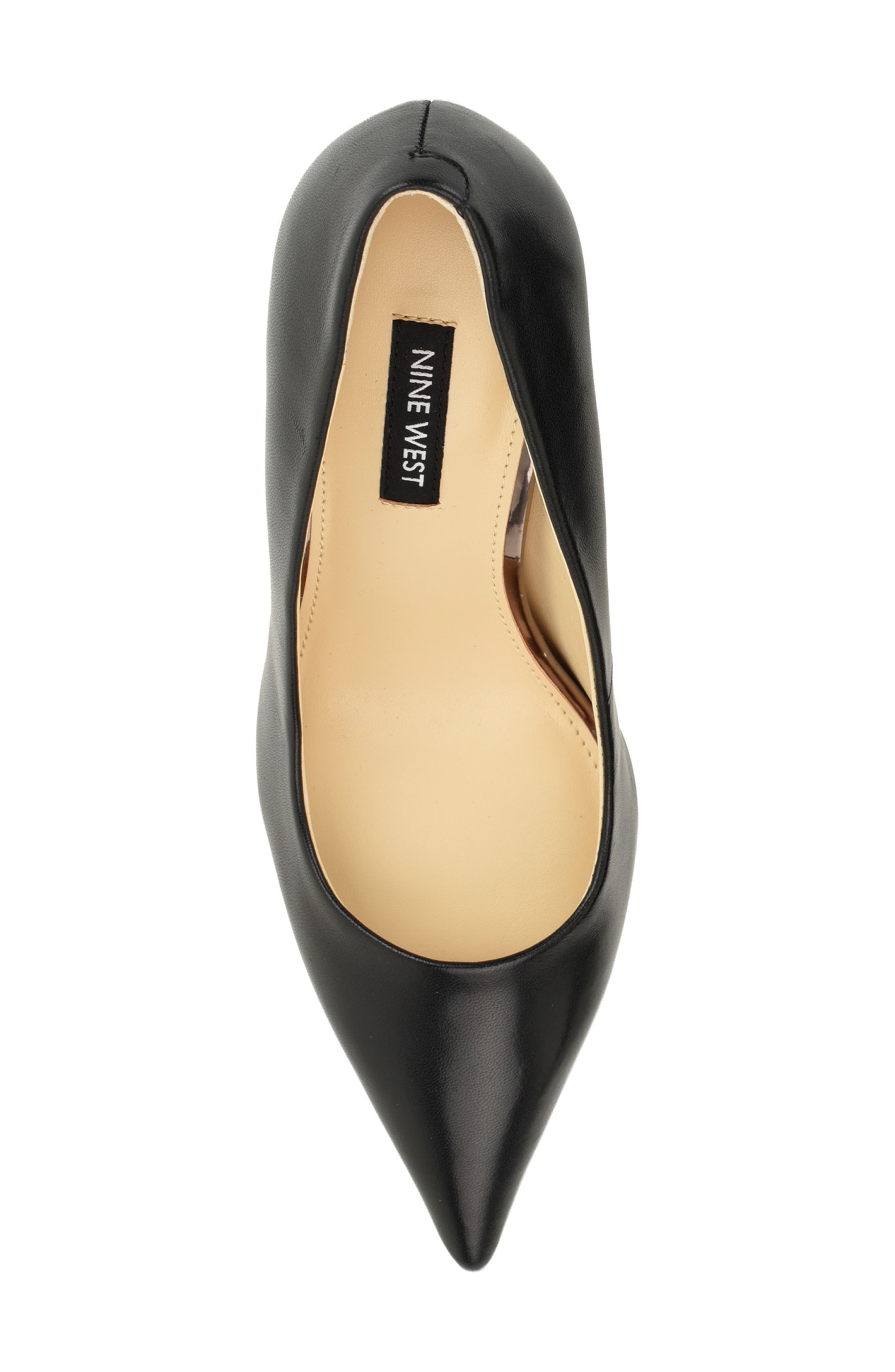 Merran Pointed Toe Pump, Alternate, color, BLACK