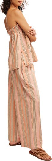 Corfu Stripe Sleeveless Top & Wide Leg Pants