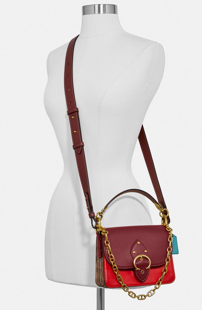COACH Beat Signature Coated Canvas & Leather Crossbody Bag, Alternate, color,
