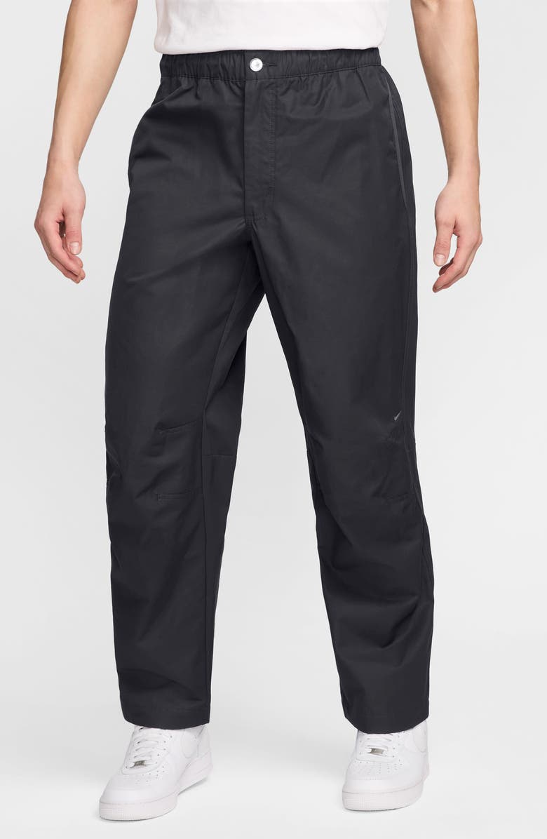 Nike Tech Woven Flat Front Pants, Main, color, 060 Anthra/Black