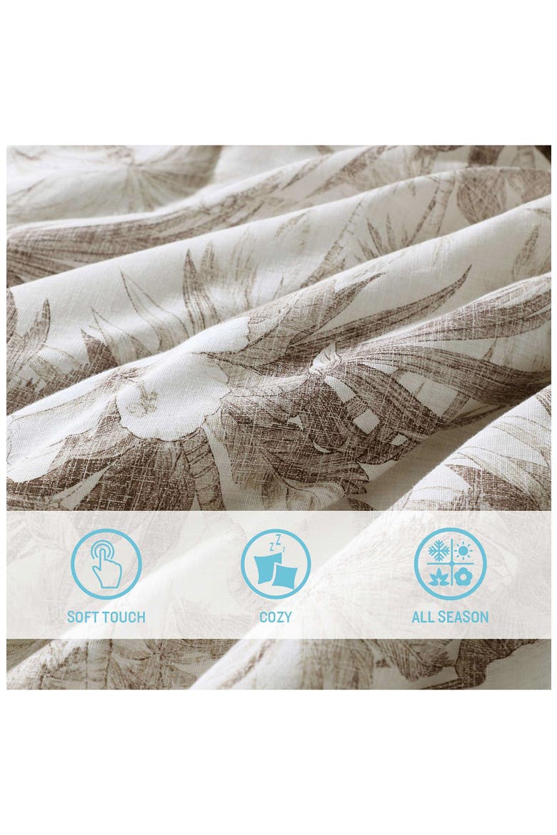 Beachway Blooms Comforter & Pillow Sham Set, Alternate, color, BEIGE