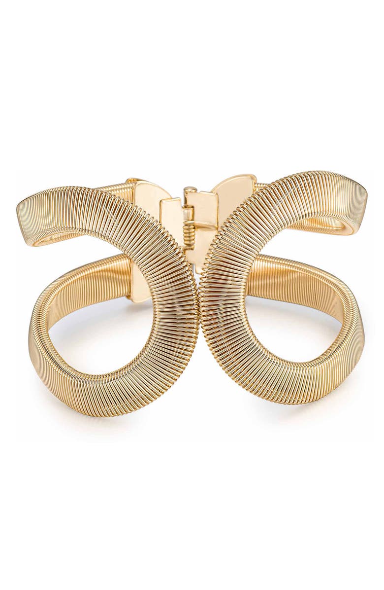 Ettika Abstract Flex Cuff, Main, color, Gold