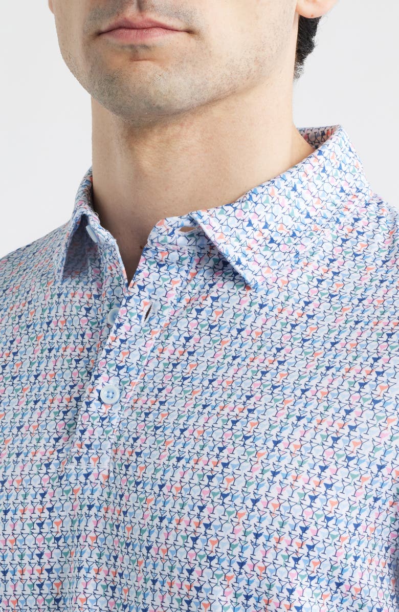 Johnston & Murphy XC+<sup>™</sup> Apex Performance Polo, Alternate, color, Blue Martini