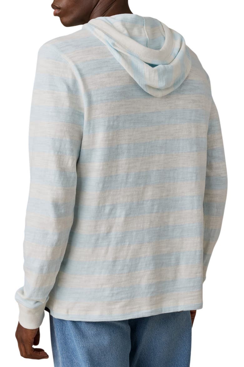 Sunwashed Organic Cotton Slub Hoodie, Alternate, color, BEACH SKY STRIPE