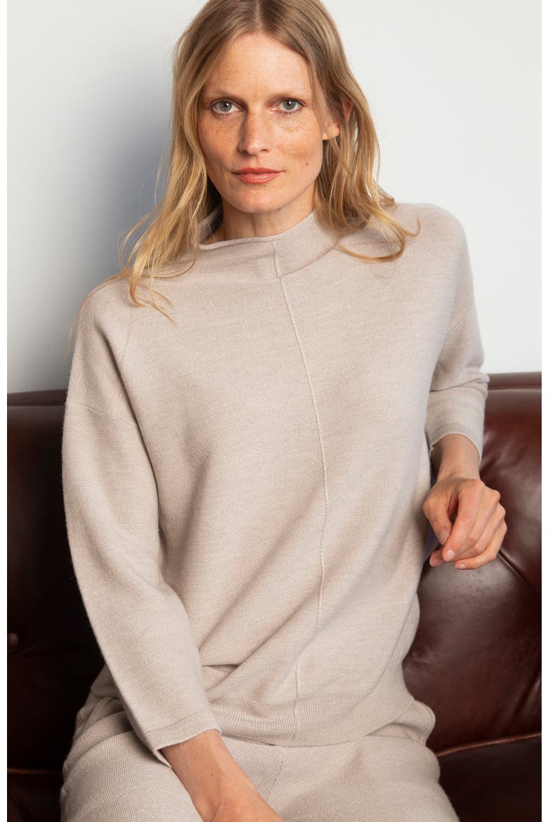 Blythe in Wool Cashmere, Alternate, color, Oyster