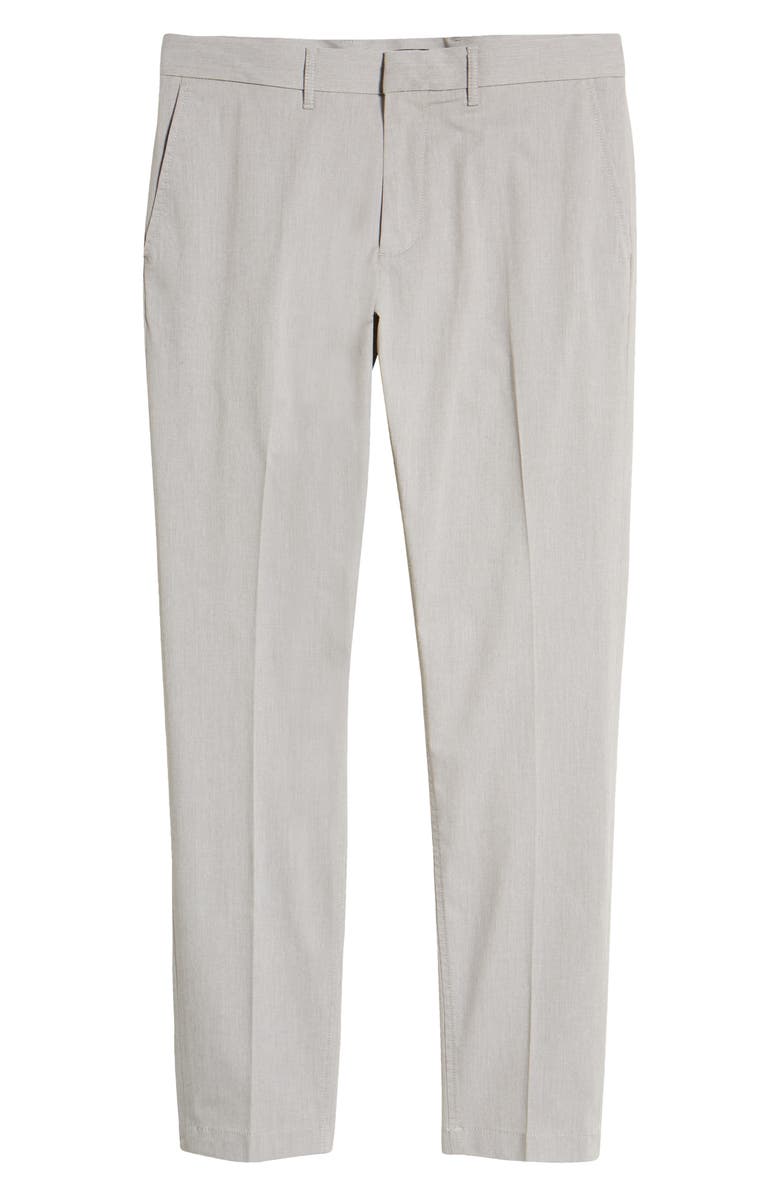 Nordstrom Slim Fit CoolMax<sup>®</sup> Flat Front Performance Chinos, Alternate, color, Grey Opal Heather