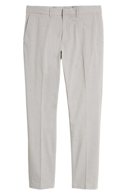 Nordstrom Athletic Fit Coolmax® Flat Front Performance Chino Pants In Grey Opal Heather