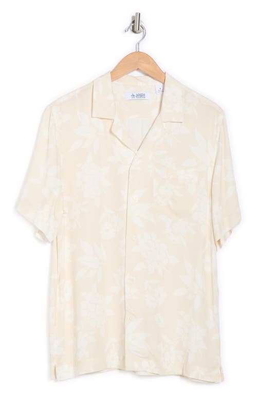 Original Penguin Palm Camp Shirt In Birch